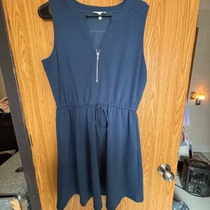Maurices Navy Blue Mini Dress with Zipper
